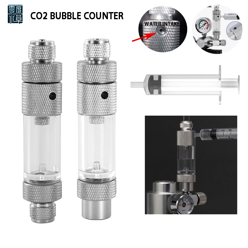 Planted Aquarium Co2 - Aquarium CO2-Blasenmesser, Wassereinspritzversion, CO2-Regler, Generator-Reaktionssystem, Aquarium