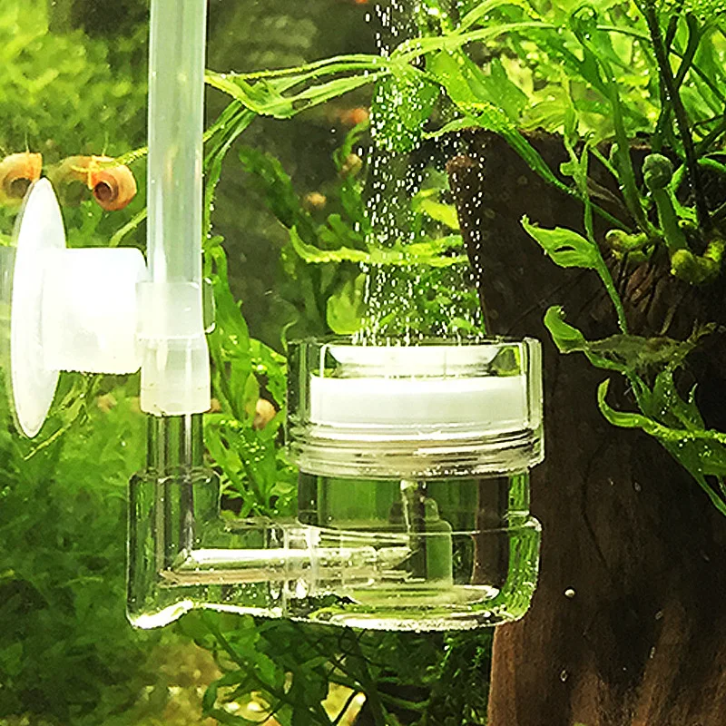 Aquarium Plant Live - Aquarium 4-in-1 CO2-Diffusor, Glastank, Blasenreaktor, Magnetregler,