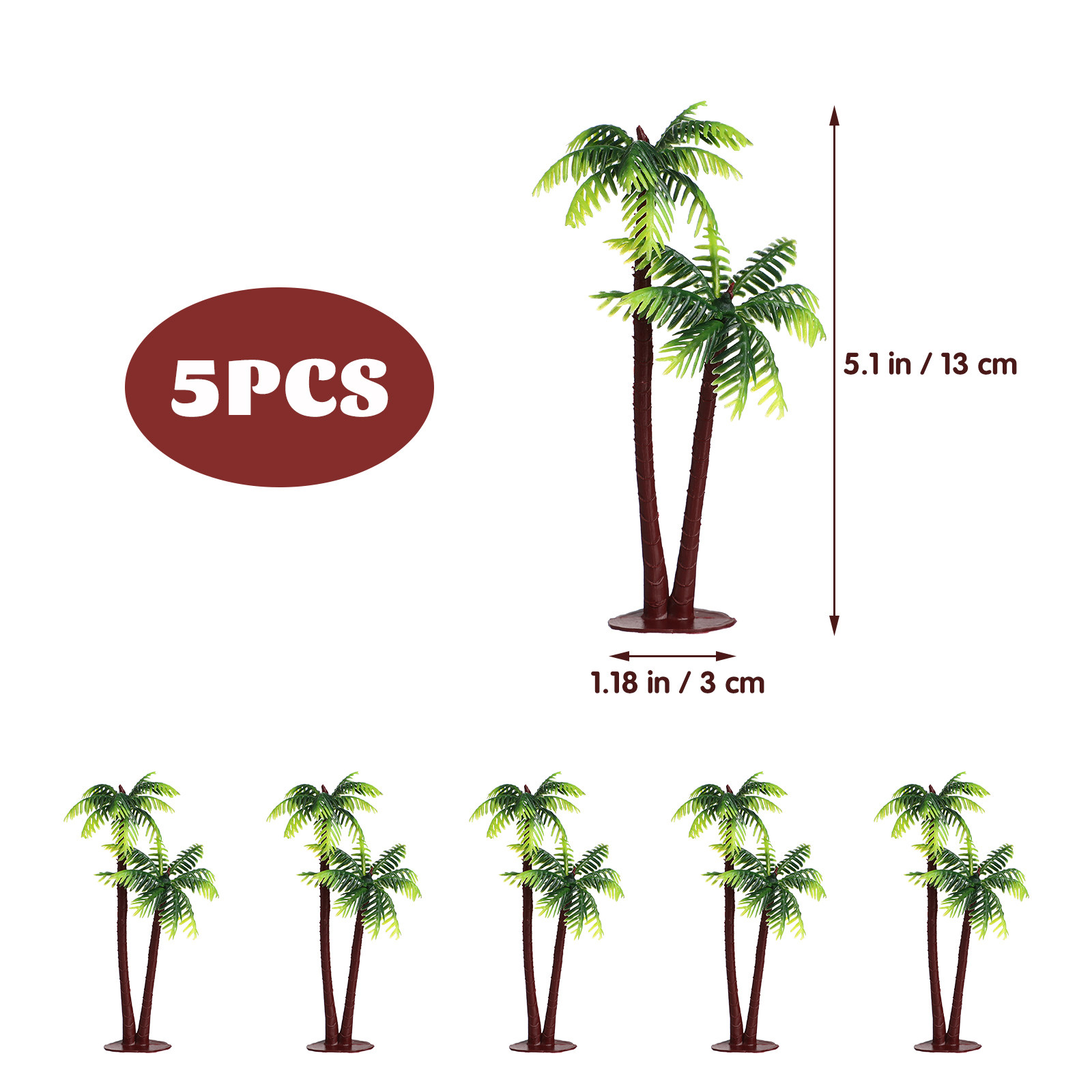 5 Stück Lebensechte Kokospalme – Aquarium Planted Tree Bewertung und Preis
