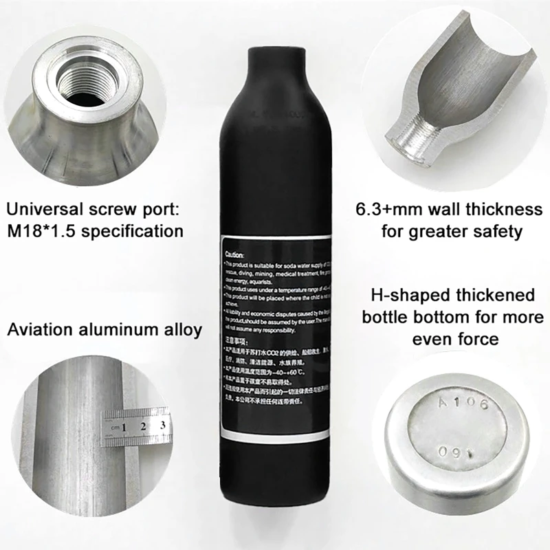 Hochdruck Flasche Gewinde M18  – Planted Aquarium Co2 Bewertung und Preis